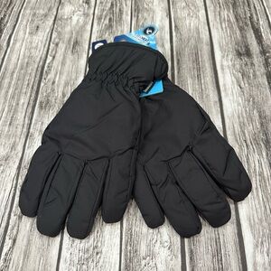 Isotoner 100% Waterproof SmarTouch Gloves, Size M - Black Men's